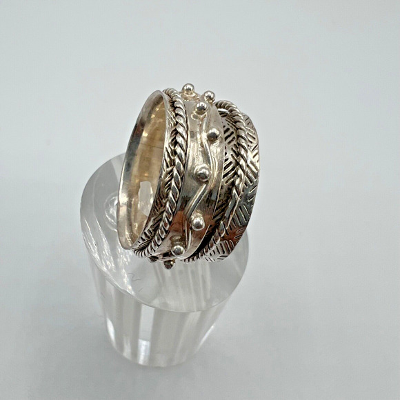 Signed DbM KENSINGTON Sterling Silver Spinner Ring - Size 6 - Picture 4 of 6